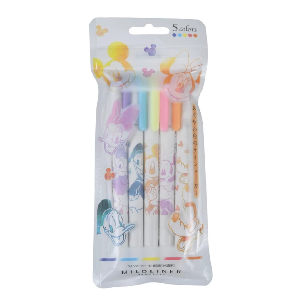 Disney Mickey & Friends Fluorescent Mildliner Stencil Touch