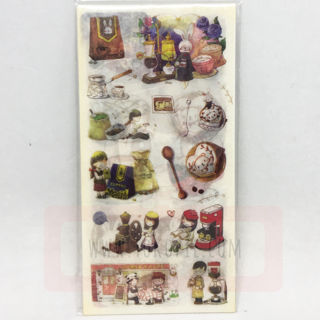 Enjoy Nice Coffee Time Decorative Sticker