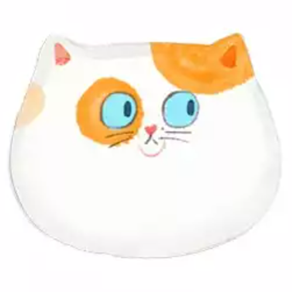 Infeel.me Sticky Notes Memo Me Cartoon Cat Orange