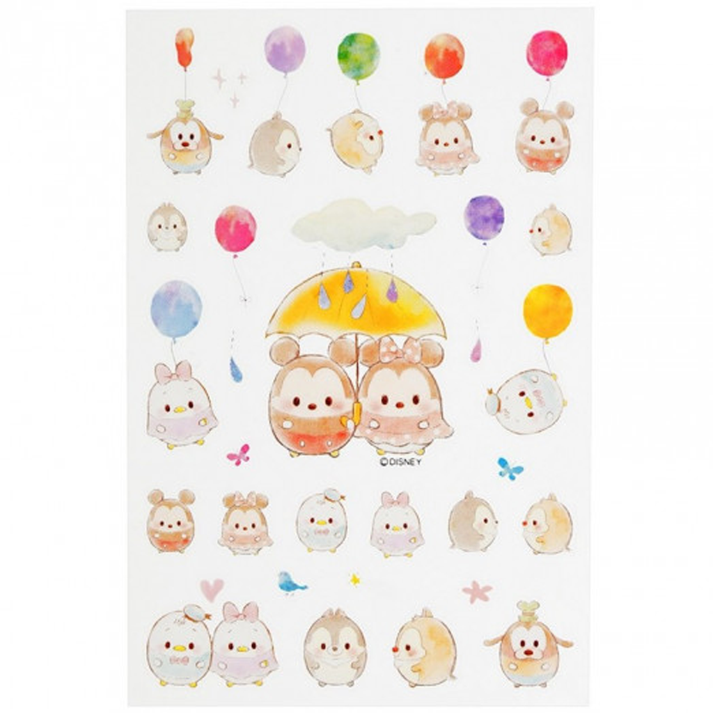 Japan Disney Ufufy Sticker - Mickey & Friends