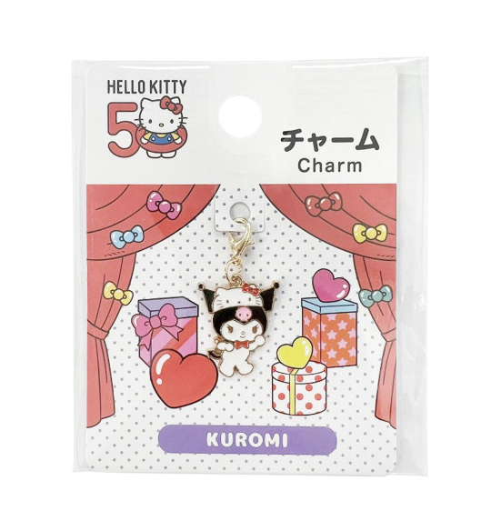 Japan Sanrio Metal Charm Special Hello Kitty 50th AnniversaryKerokeroppi