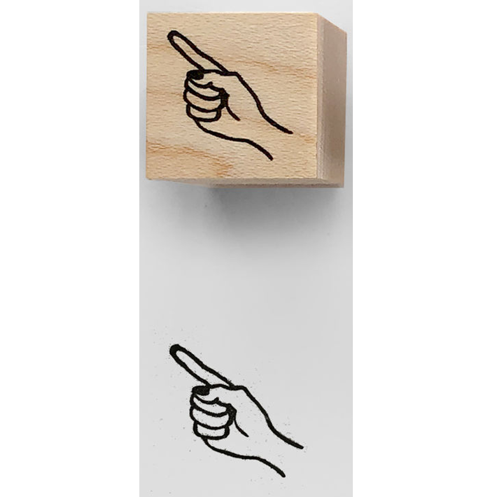 Knoopworks Rubber Stamp - Plain Pointing Hand