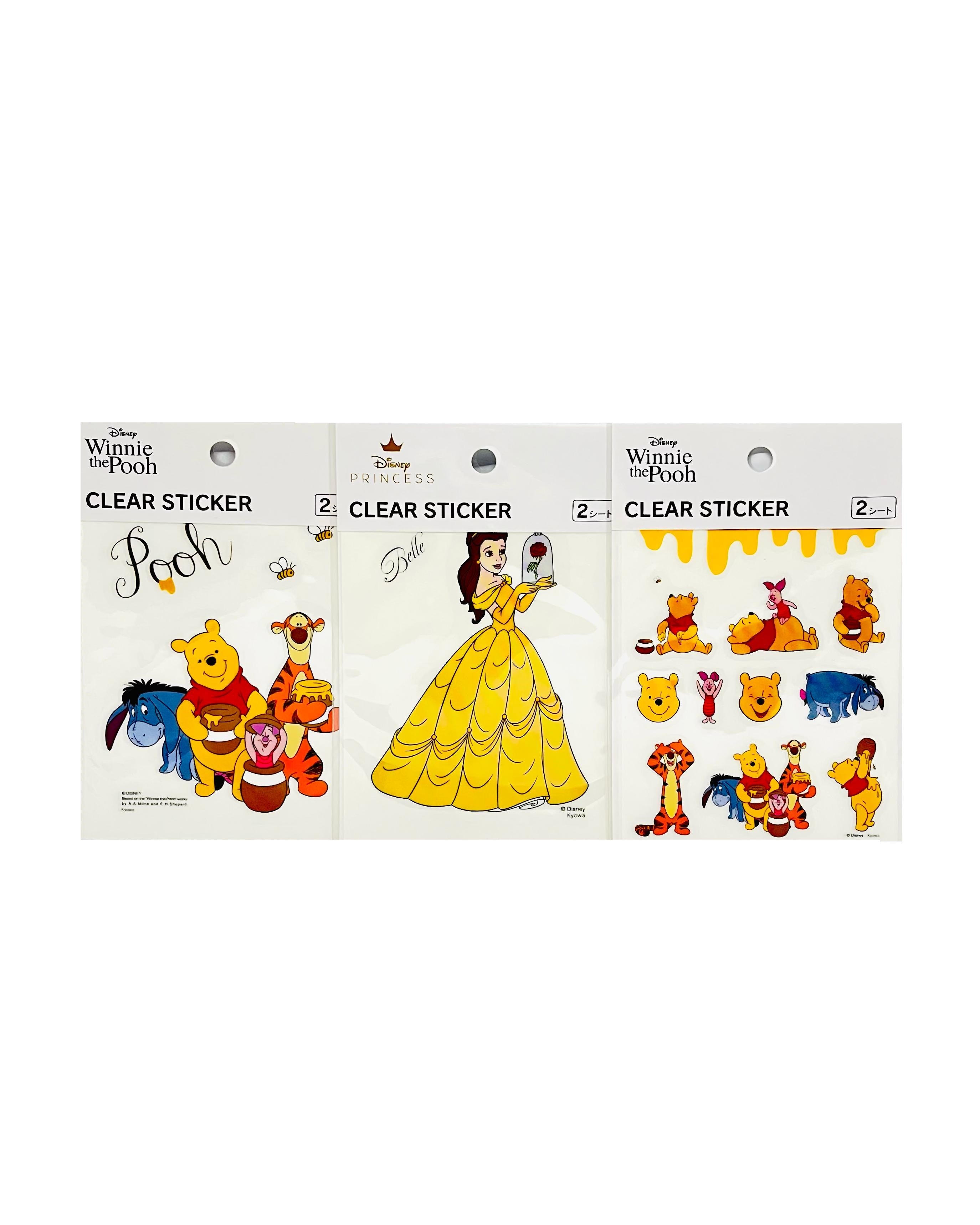 Kyowa Disney Clear Sticker 2 SheetsBelle