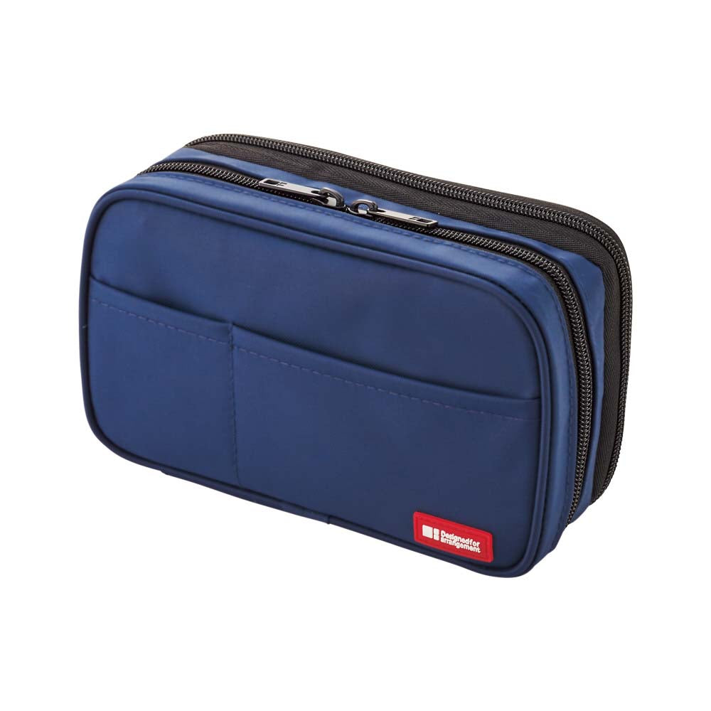 Lihit Lab Pen Case Book Type Double Indigo