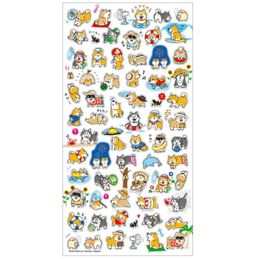 Mind Wave Summer Selection Sticker - Shiba Inu