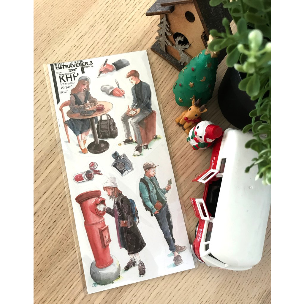 Monchiichen Sticker - The Traveler 3Washi Paper