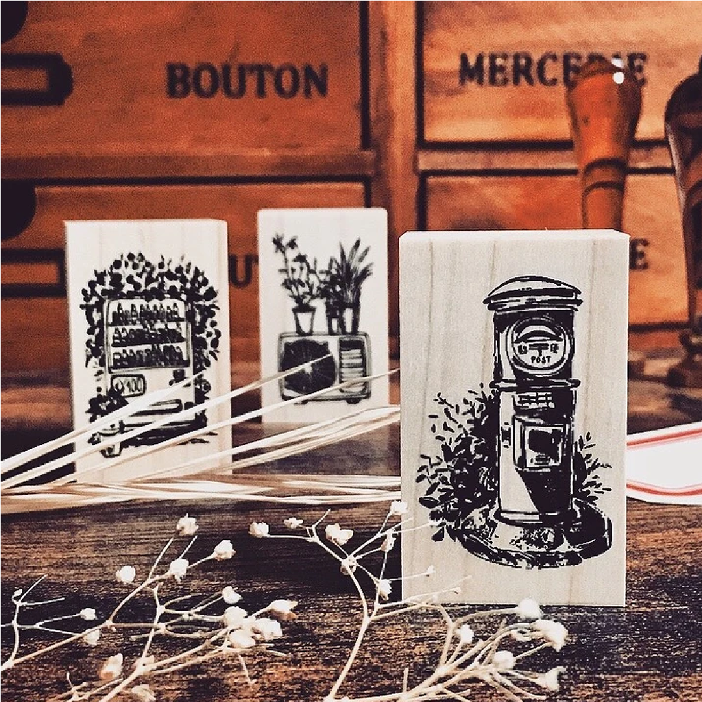 Oola Happy Stationery Rubber Stamp - Cozy NeighbourhoodA