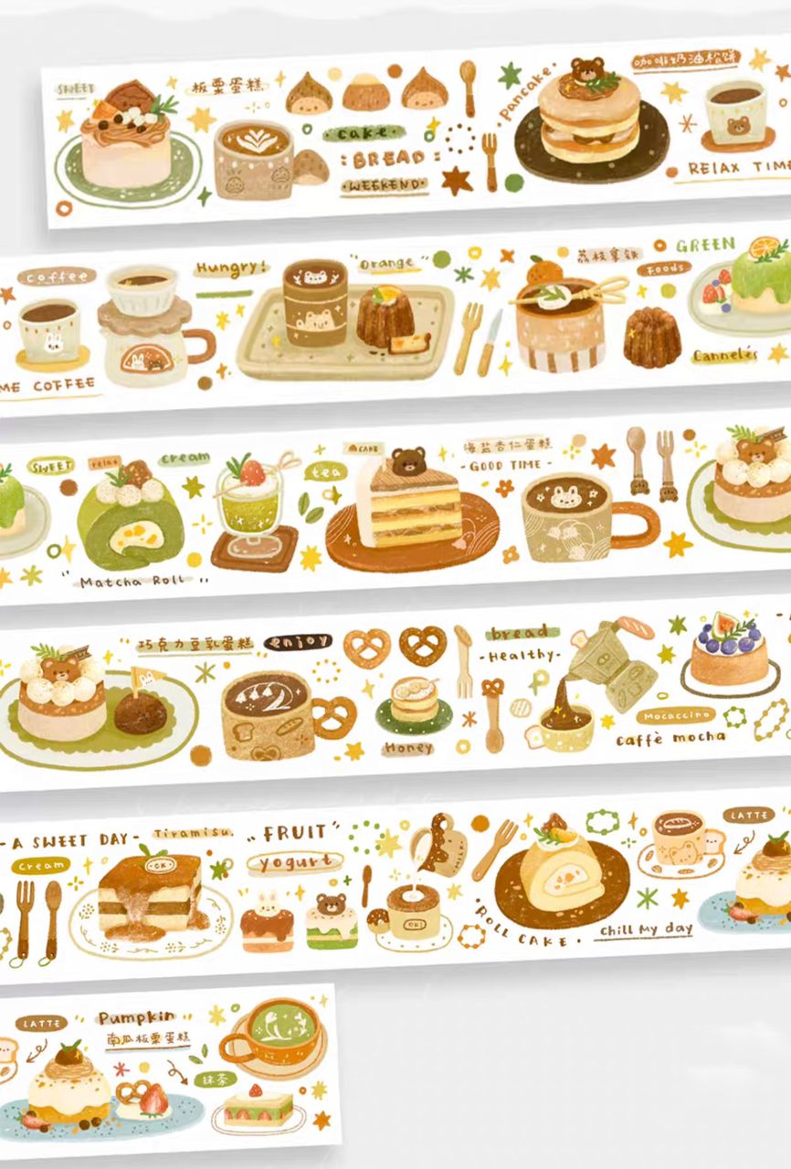Orange Studio 100cm Washi SamplerFood Good Time