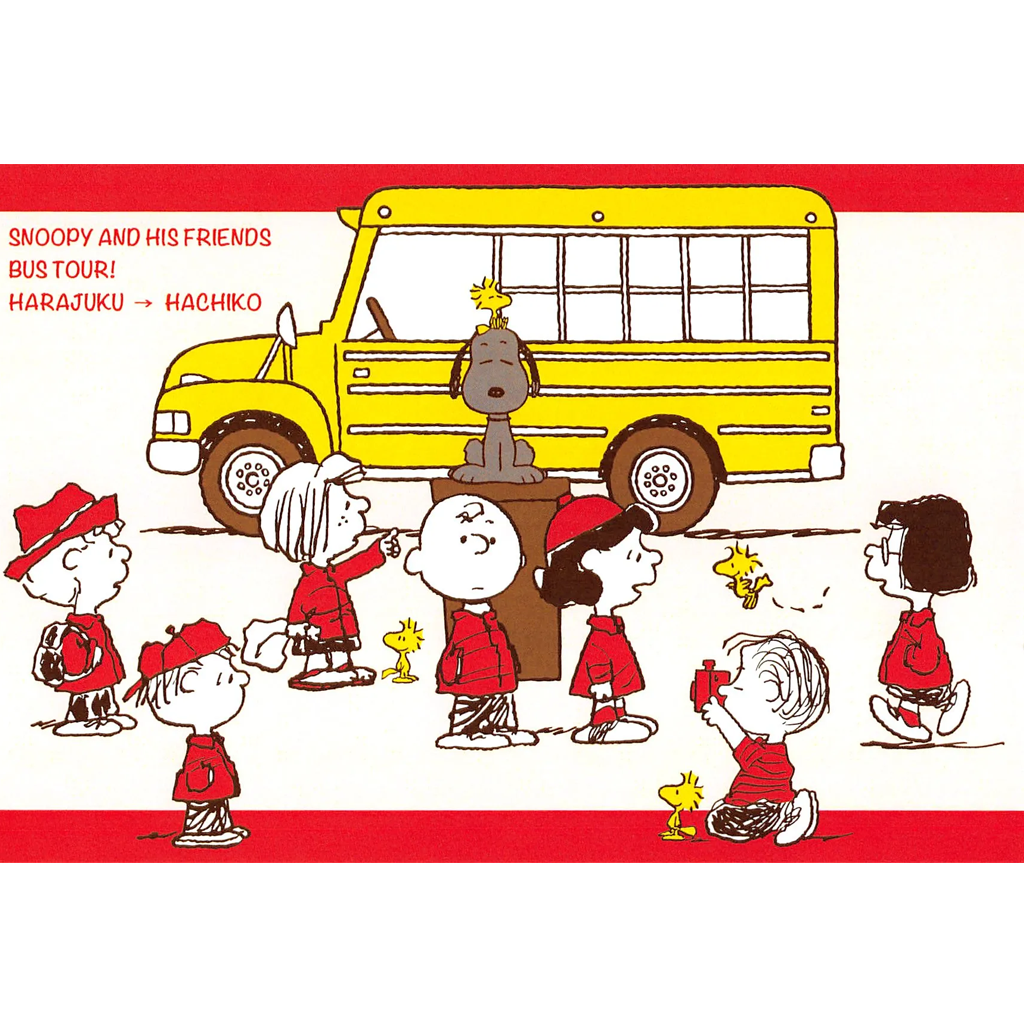 Peanuts Snoopy Town Harajuku Postcard - Harajuku Trip