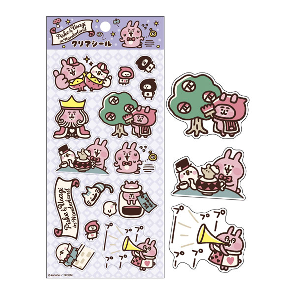 Piske & Usagi In Wonderland Sticker Purple