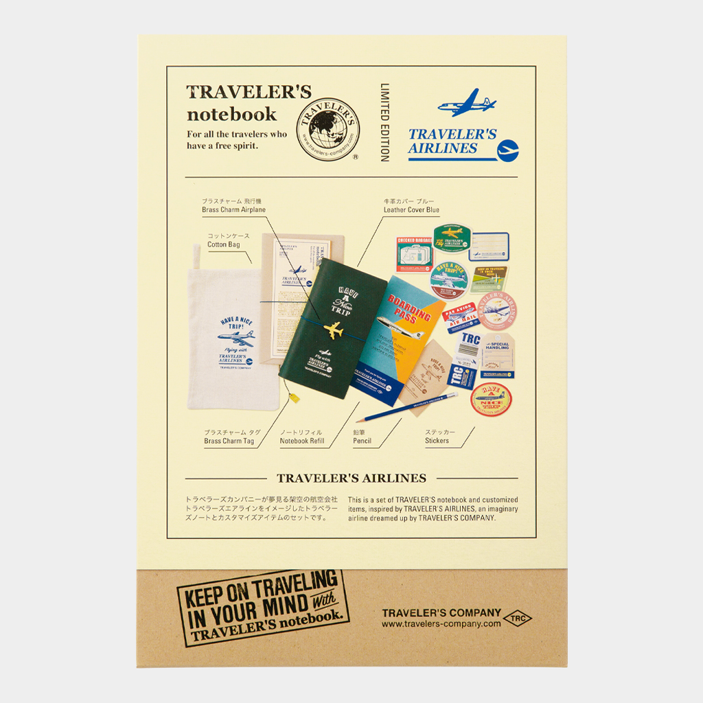 Traveler's Notebook Limited Edition Set Airline