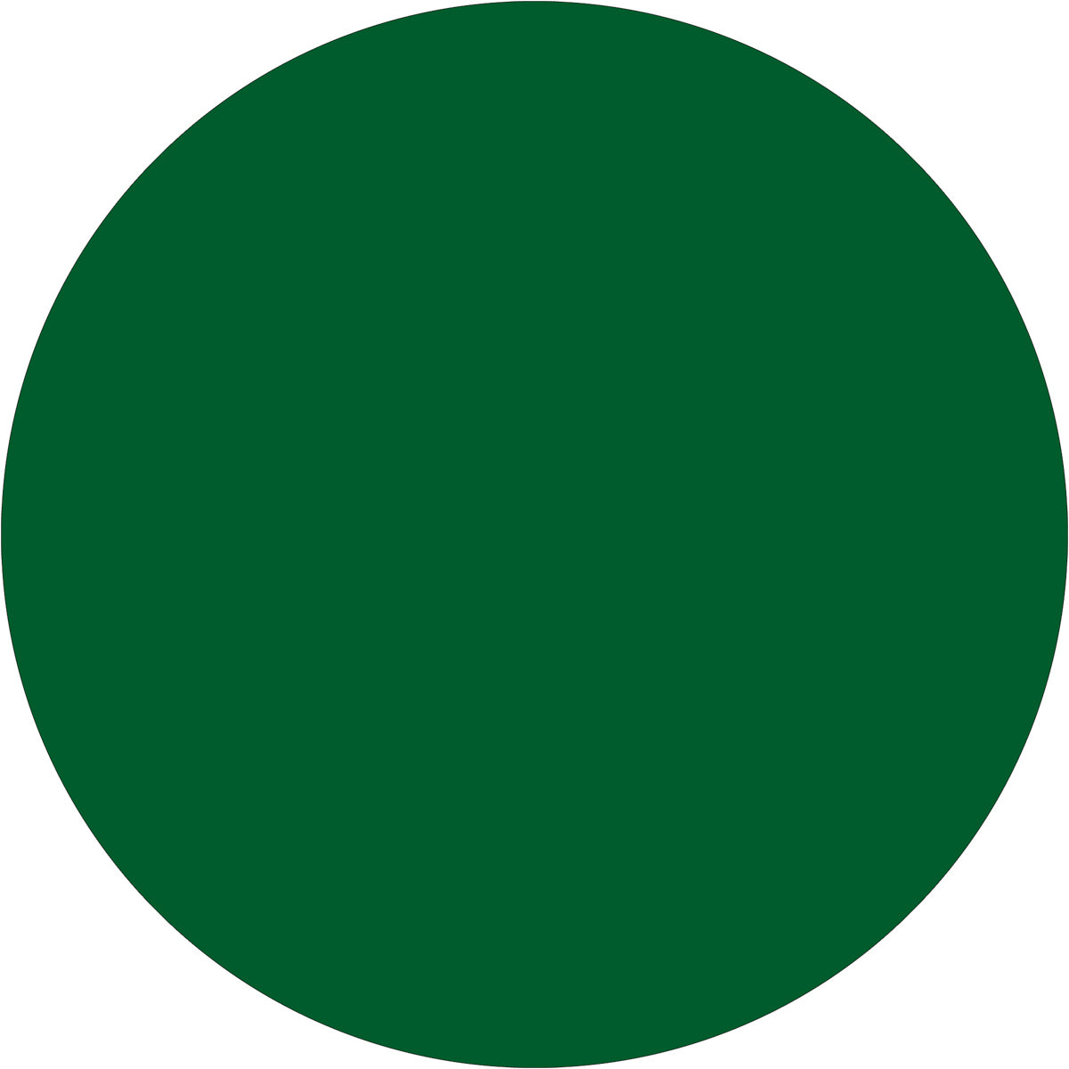 1 1/2" Green Inventory Circle Labels 500/Roll