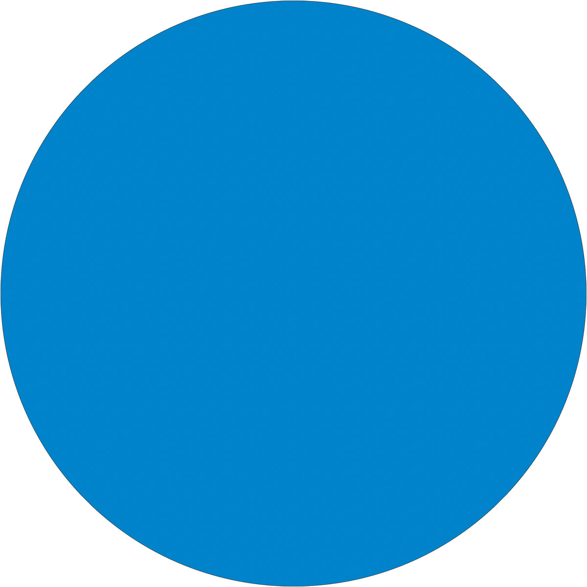 1/2" Light Blue Inventory Circle Labels 500/Roll
