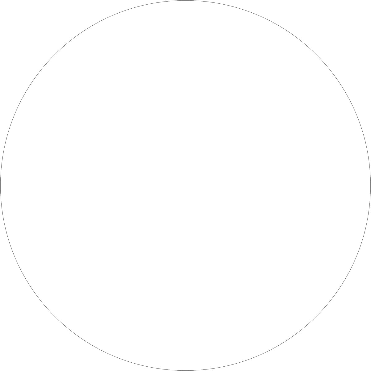 1" White Inventory Circle Labels 500/Roll