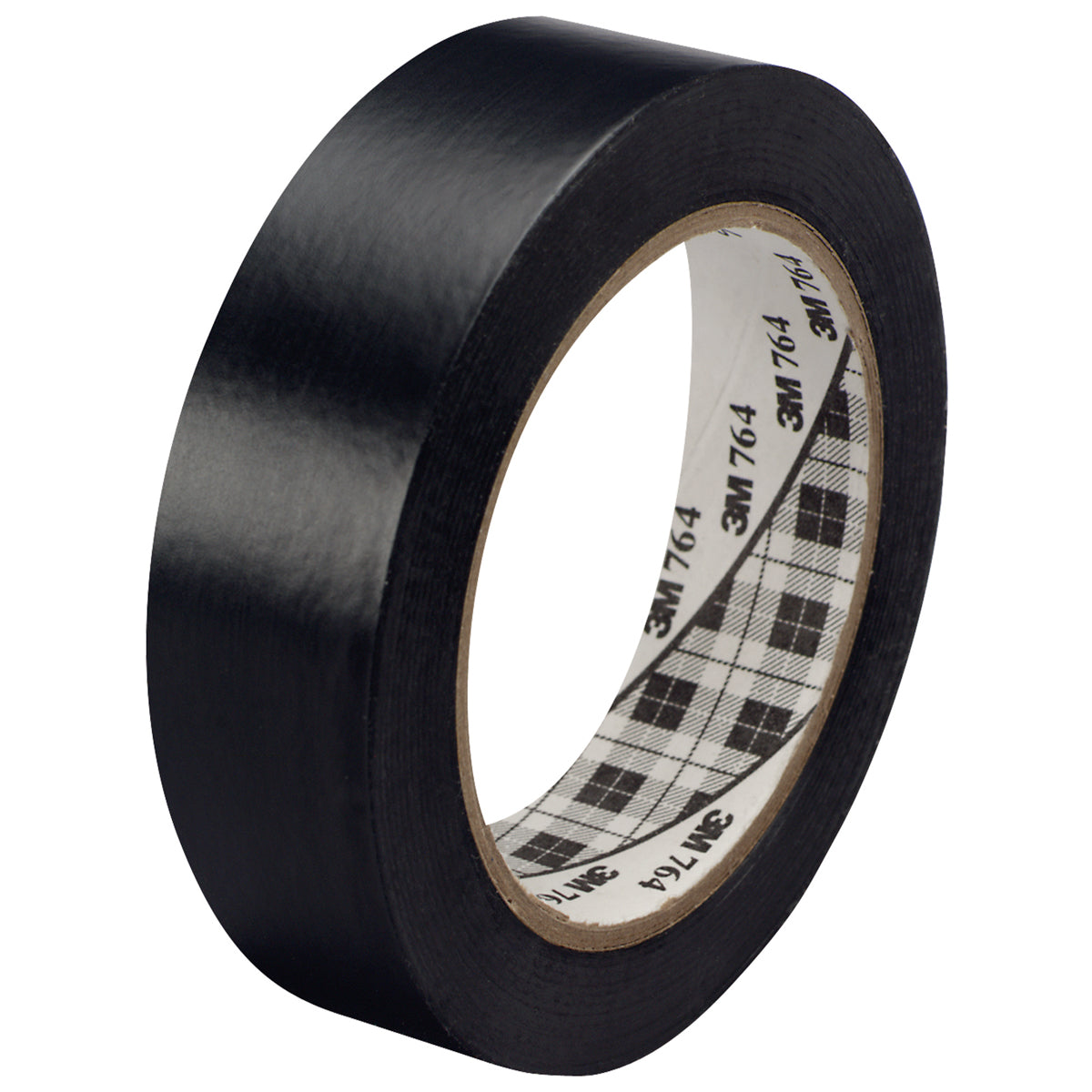 1" x 36 yds. Black 3M 764 Vinyl Tape 36/Case