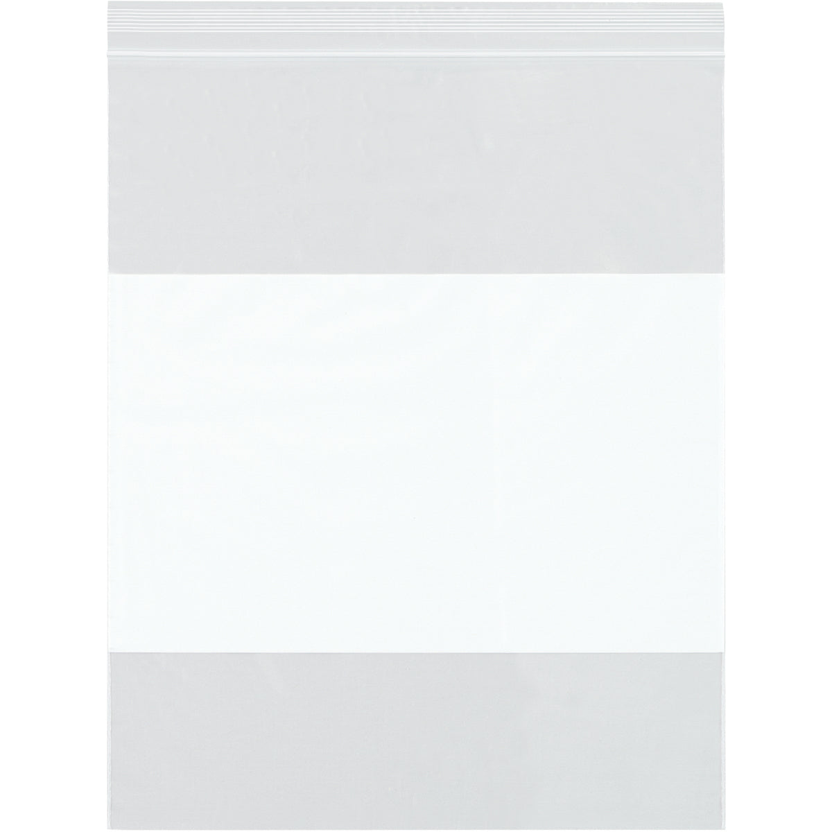 10 x 13 (2 mil) Reclosable Poly Bags With White Block 1000/Case