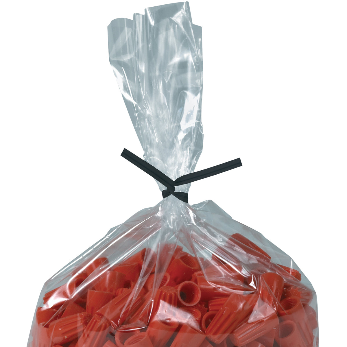 10 x 5/32 Black Plastic Twist Ties 2000/Case