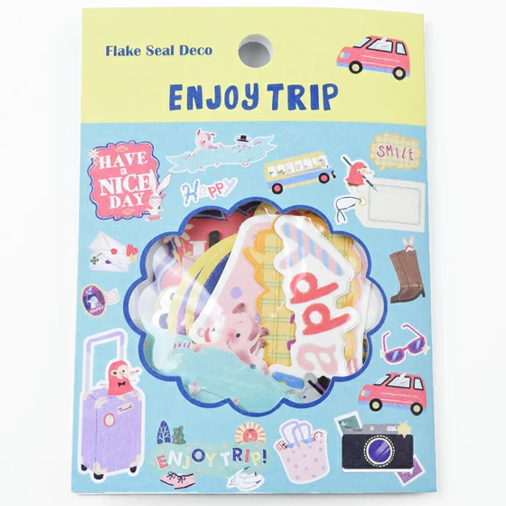 Z & K Flake Seal Deco Sticker Enjoy Trip