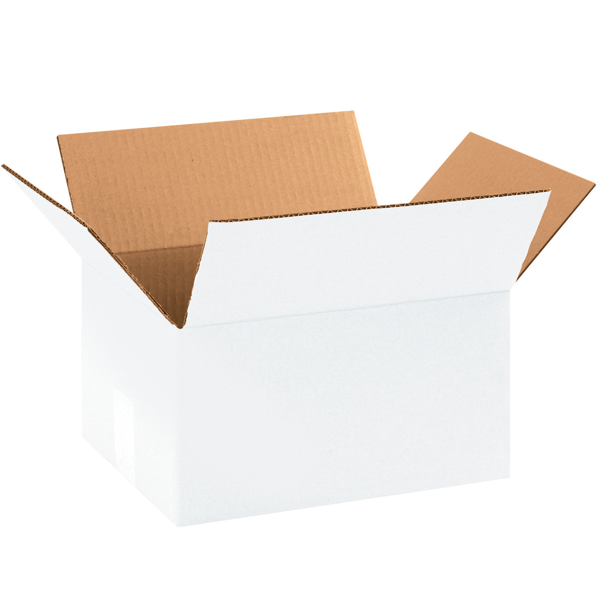 11 1/4 x 8 3/4 x 6 White Corrugated Boxes 25/Bundle
