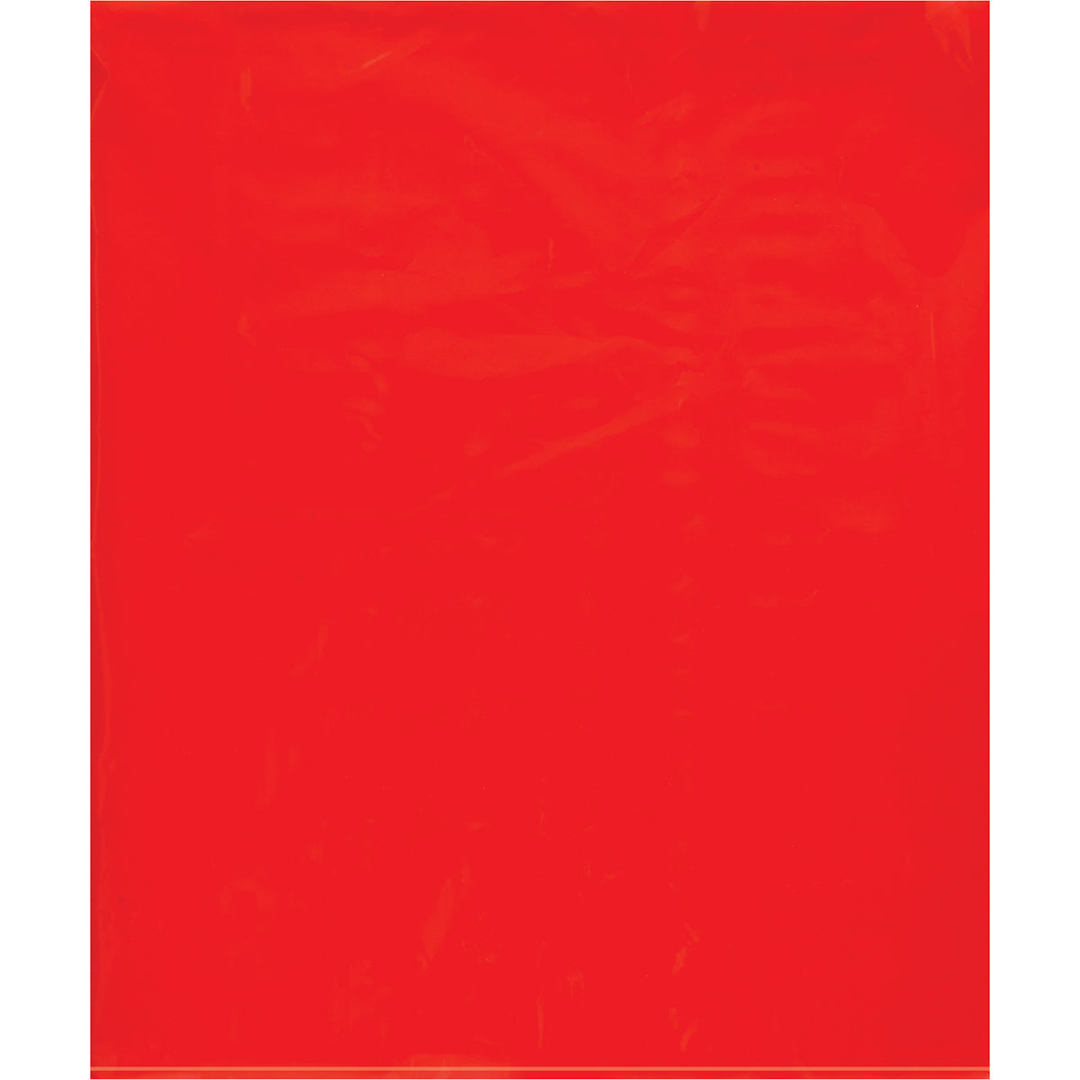 15 x 18 - 2 Mil Red Flat Poly Bags 1000/Case