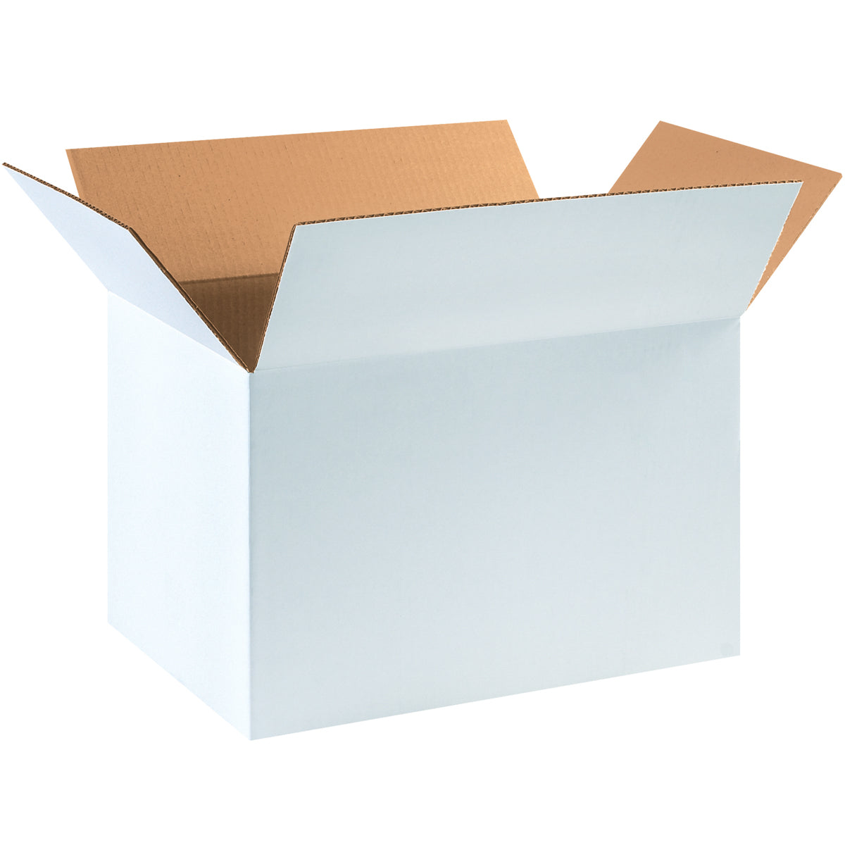 18 x 12 x 12 White Corrugated Boxes 25/Bundle