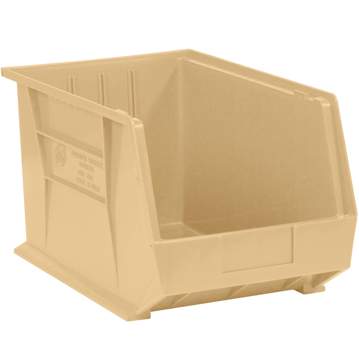 18 x 11 x 10 Ivory Plastic Bin Boxes 4/Case