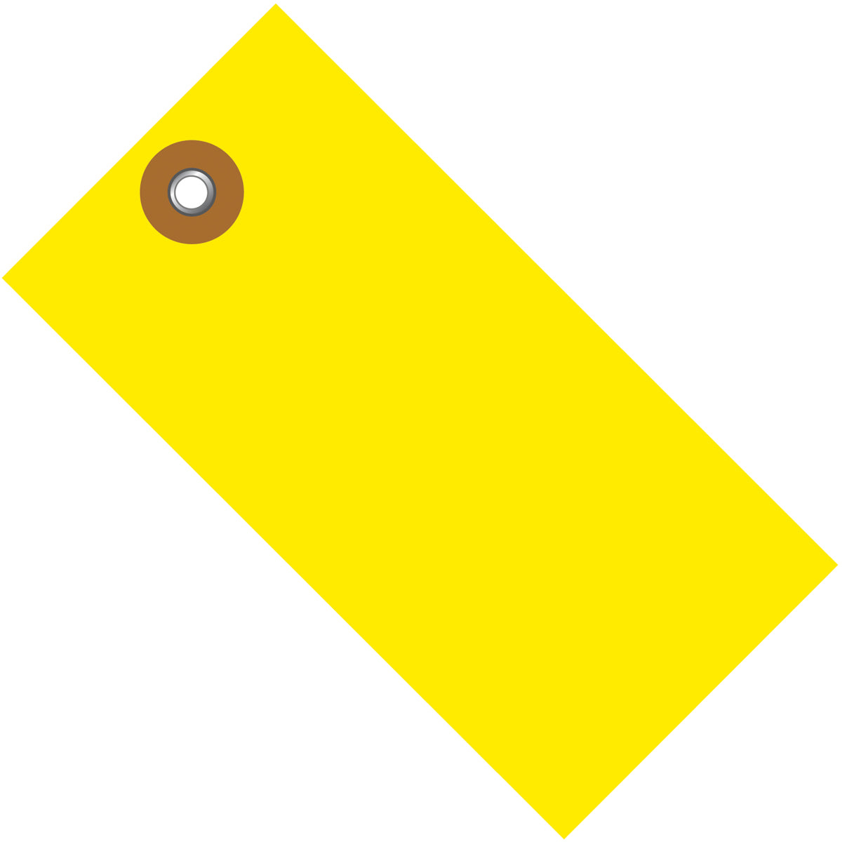 2 3/4 x 1 3/8 Yellow Tyvek Shipping Tag 100/Case