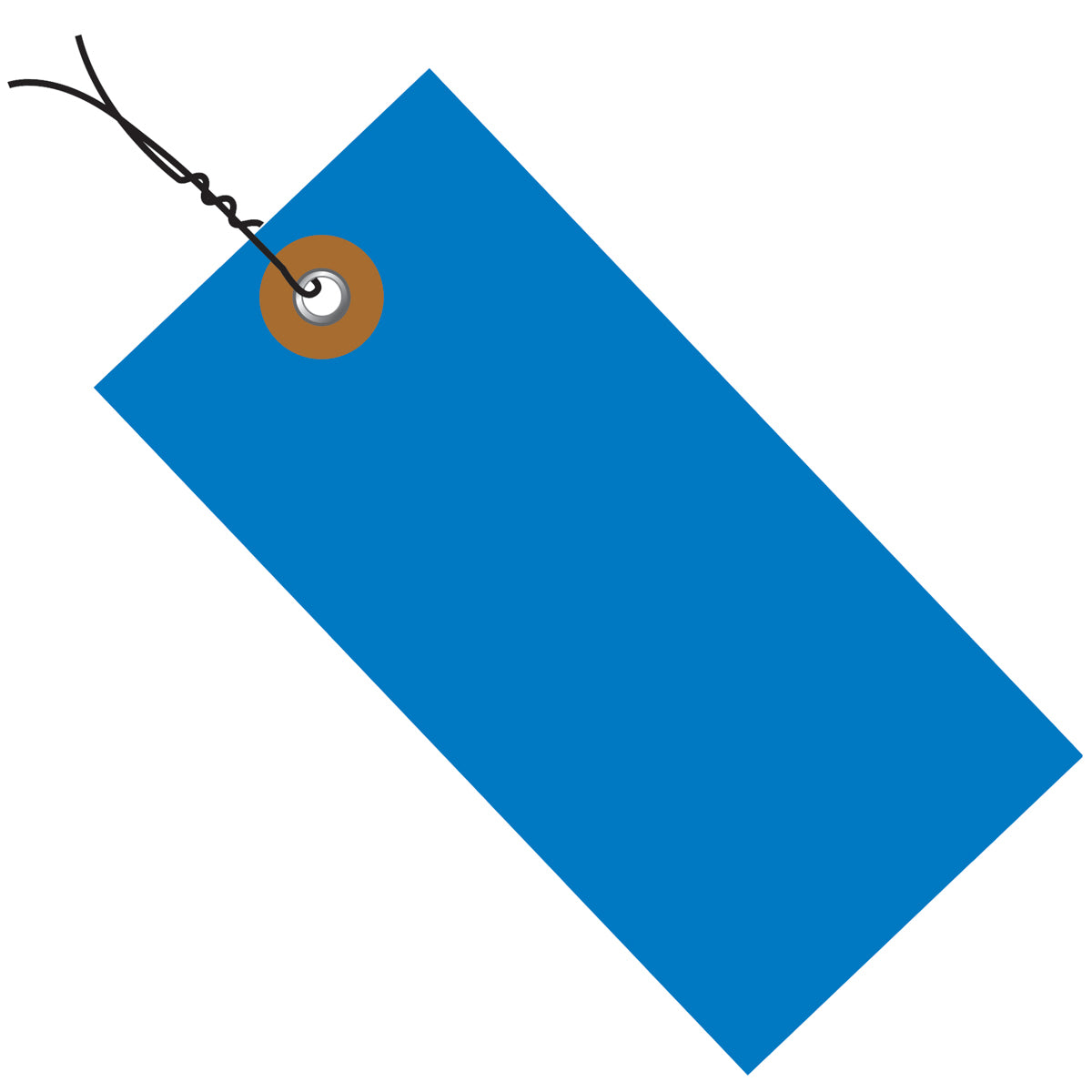 3 1/4 x 1 5/8 Blue Tyvek Pre-Wired Shipping Tag 100/Case