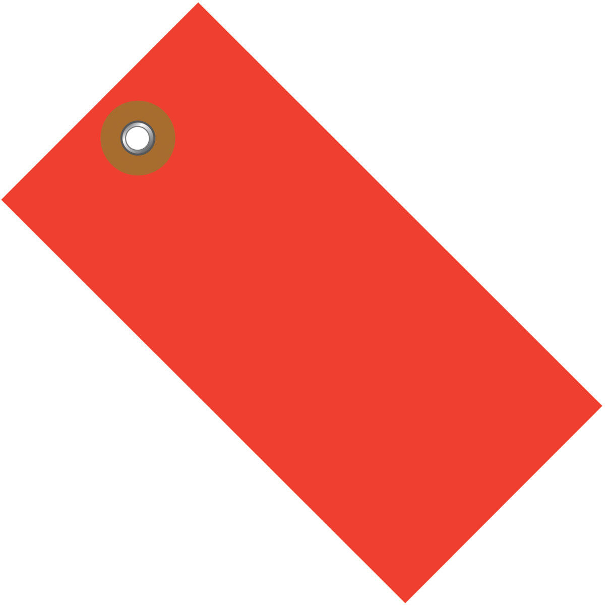 3 1/4 x 1 5/8 Red Tyvek Shipping Tag 100/Case