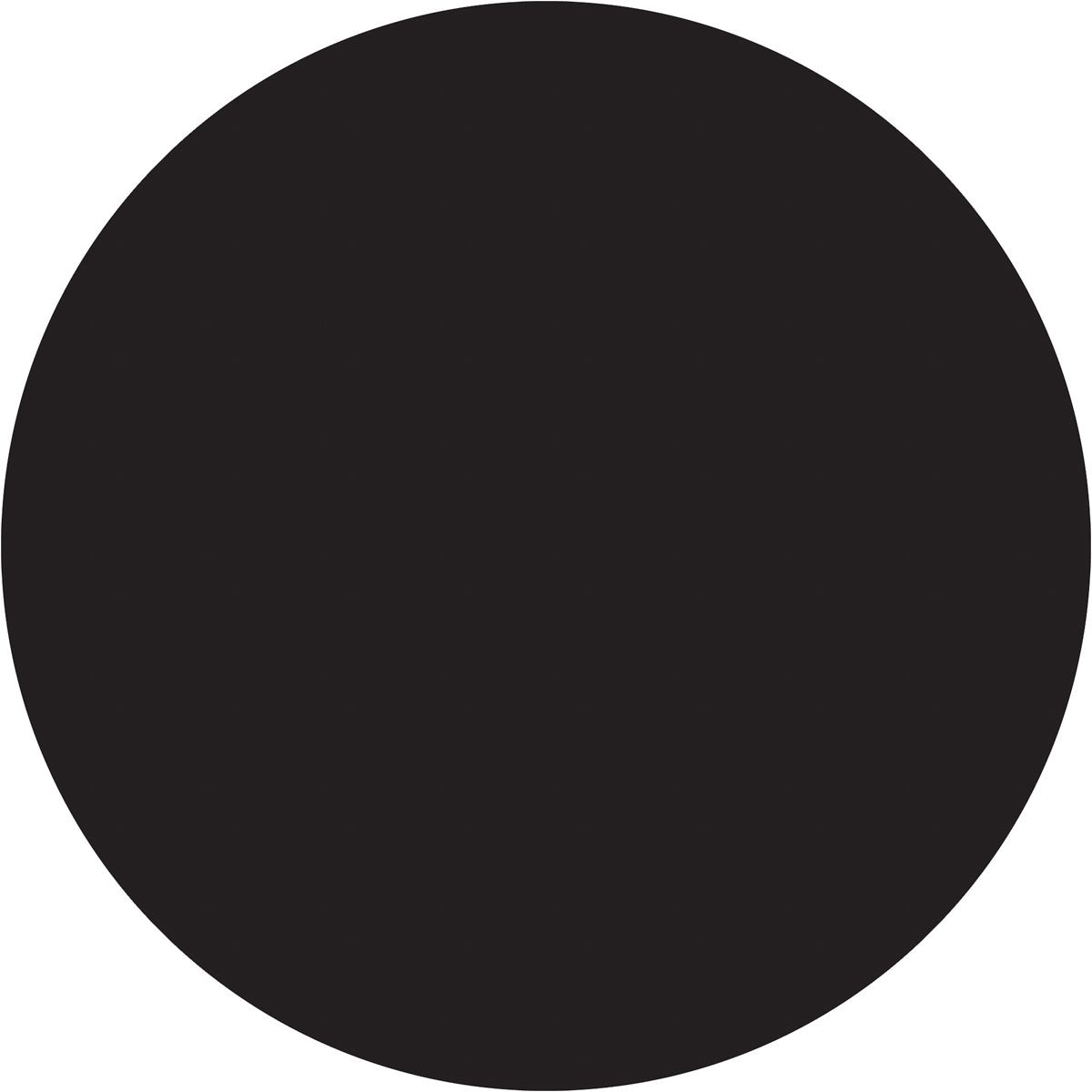 3" Black Inventory Circle Labels 500/Roll