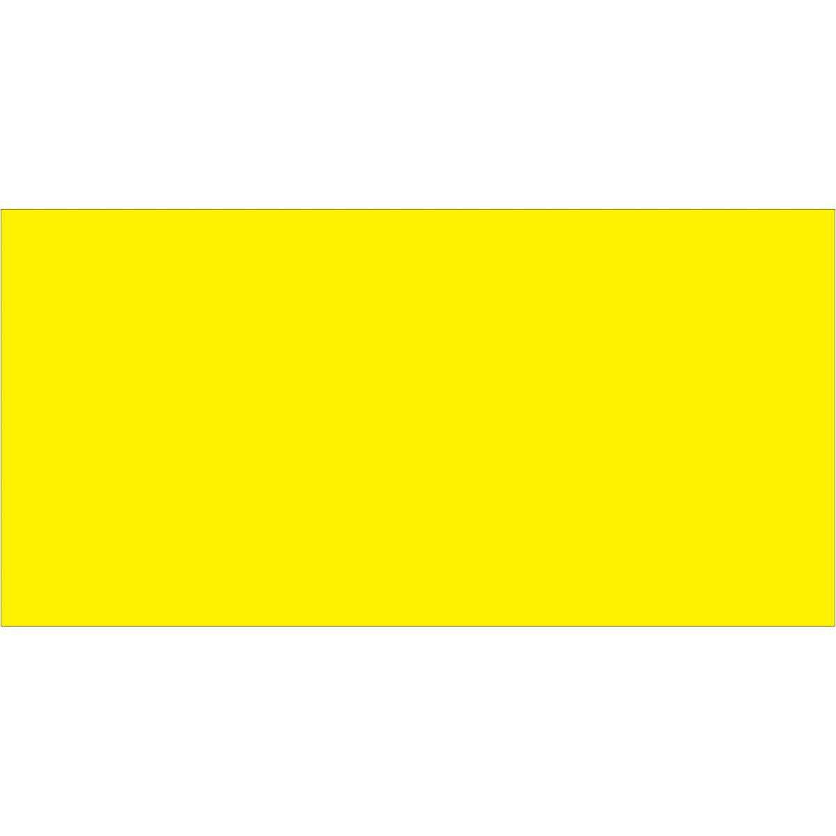 3 x 6" Fluorescent Yellow Inventory Rectangle Labels 250/Roll