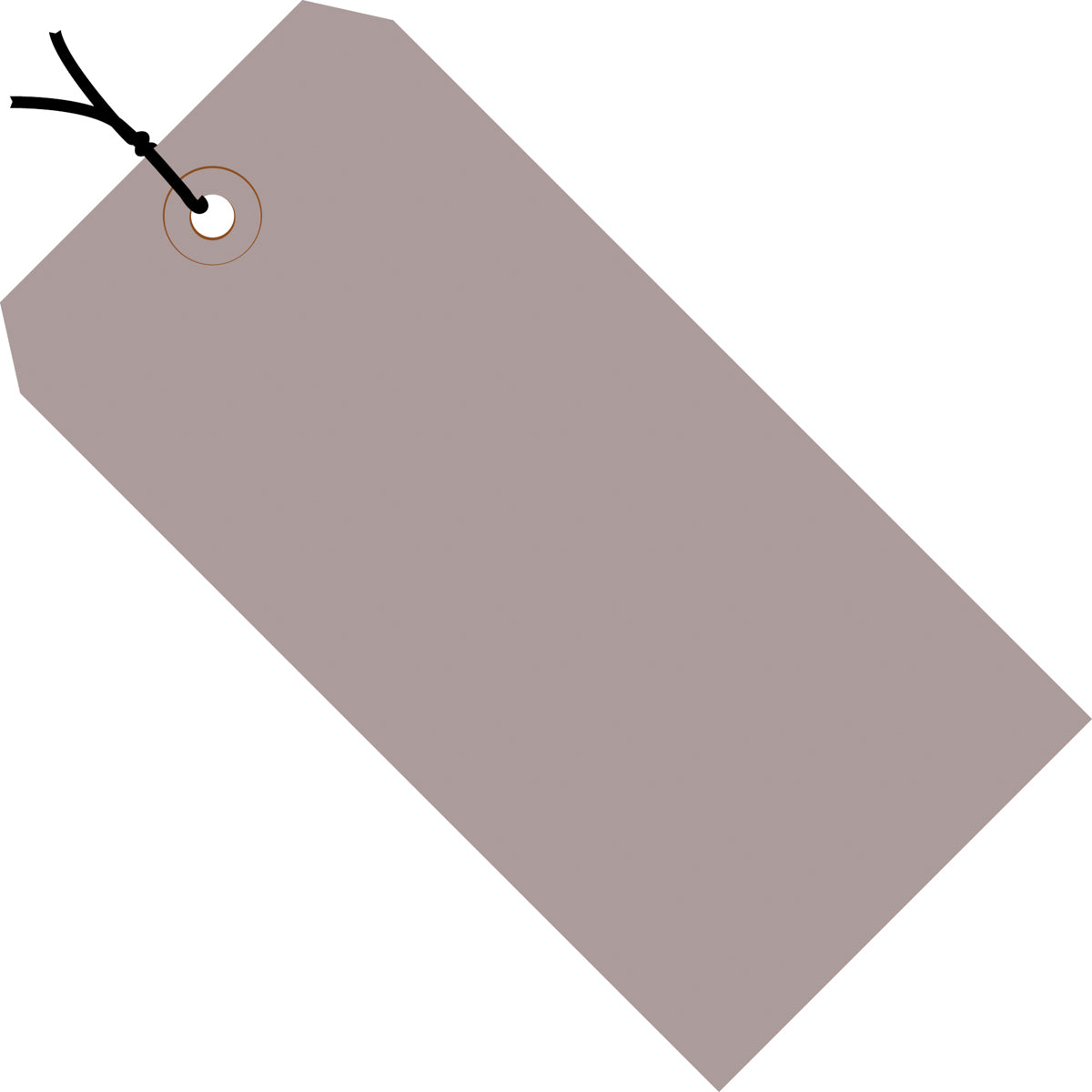 4-3/4 x 2-3/8 Pre-Strung Grey Tags (THICK BOARD - 13 POINT) 1000/Case
