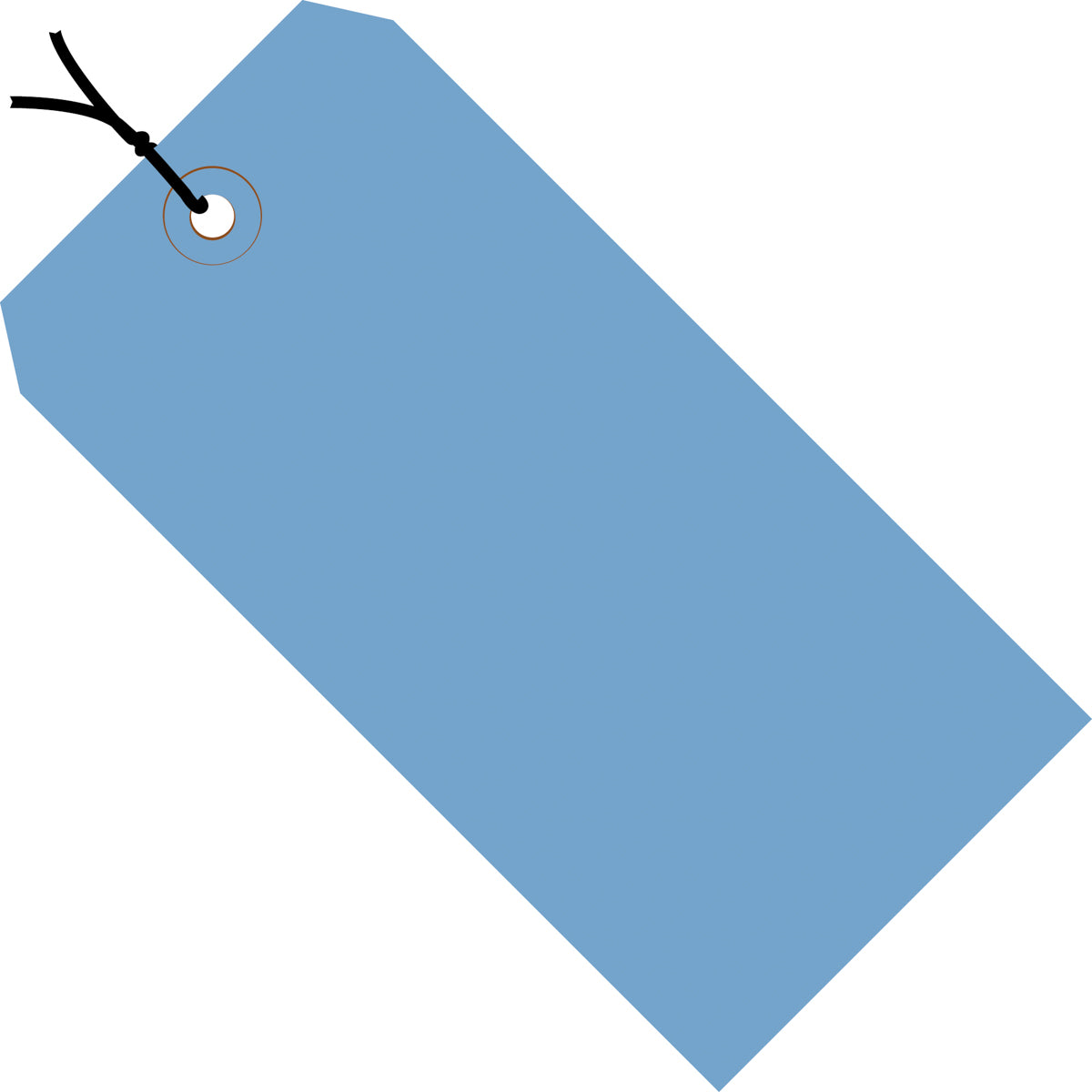 4-3/4 x 2-3/8 Pre-Strung Royal Blue Tags (THICK BOARD - 13 POINT) 1000/Case