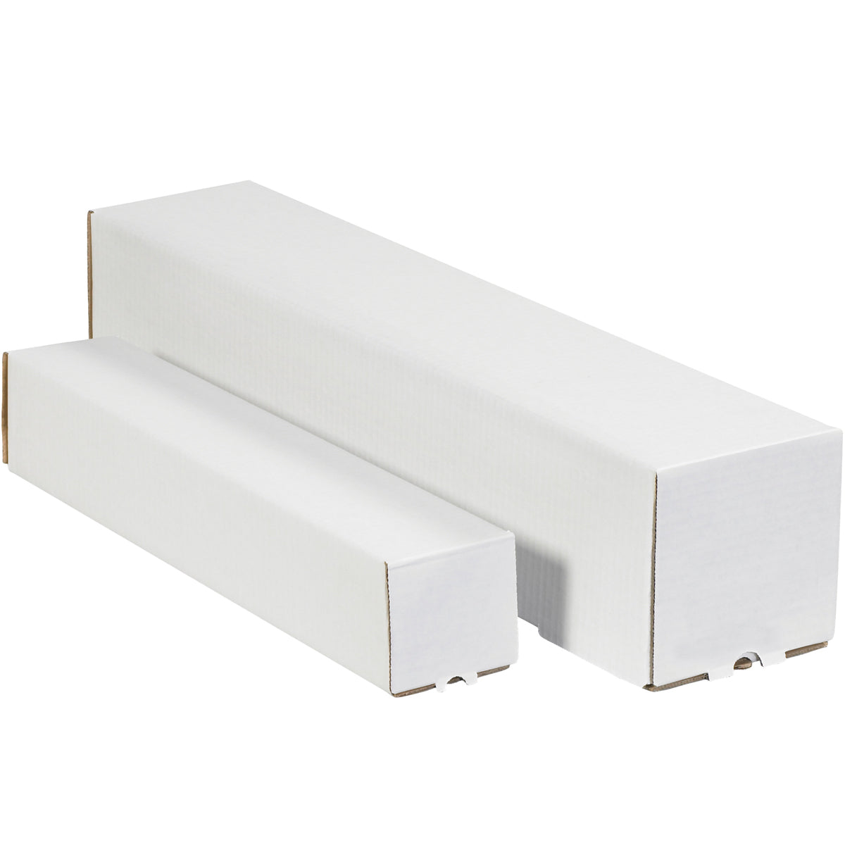 4 x 4 x 25 Square White Corrugated Mailing Tube 50/Bundle