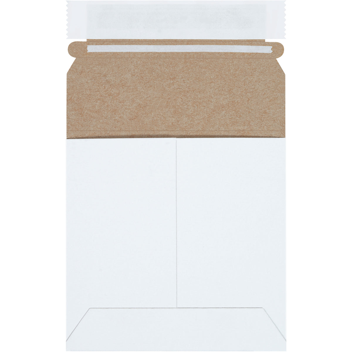 5 1/8 x 5 1/8 Self-Seal White Rigid Mailer 200/Case