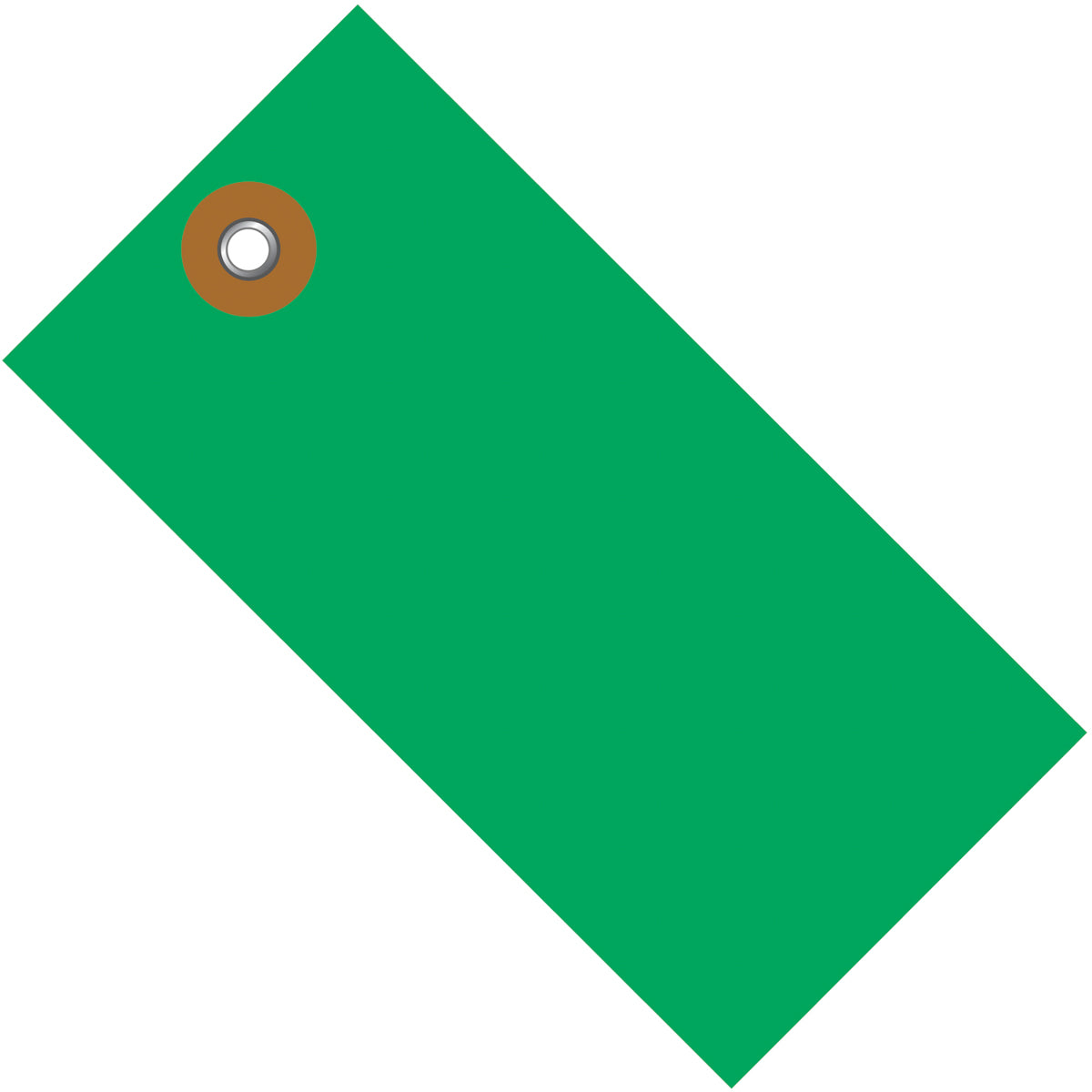 5 3/4 x 2 7/8 Green Tyvek Shipping Tag 100/Case