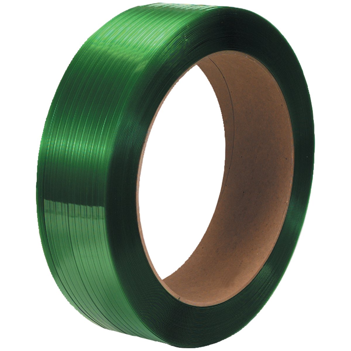 5/8" x .030 1100# (16x6) Polyester Strap 3600 Feet GREEN