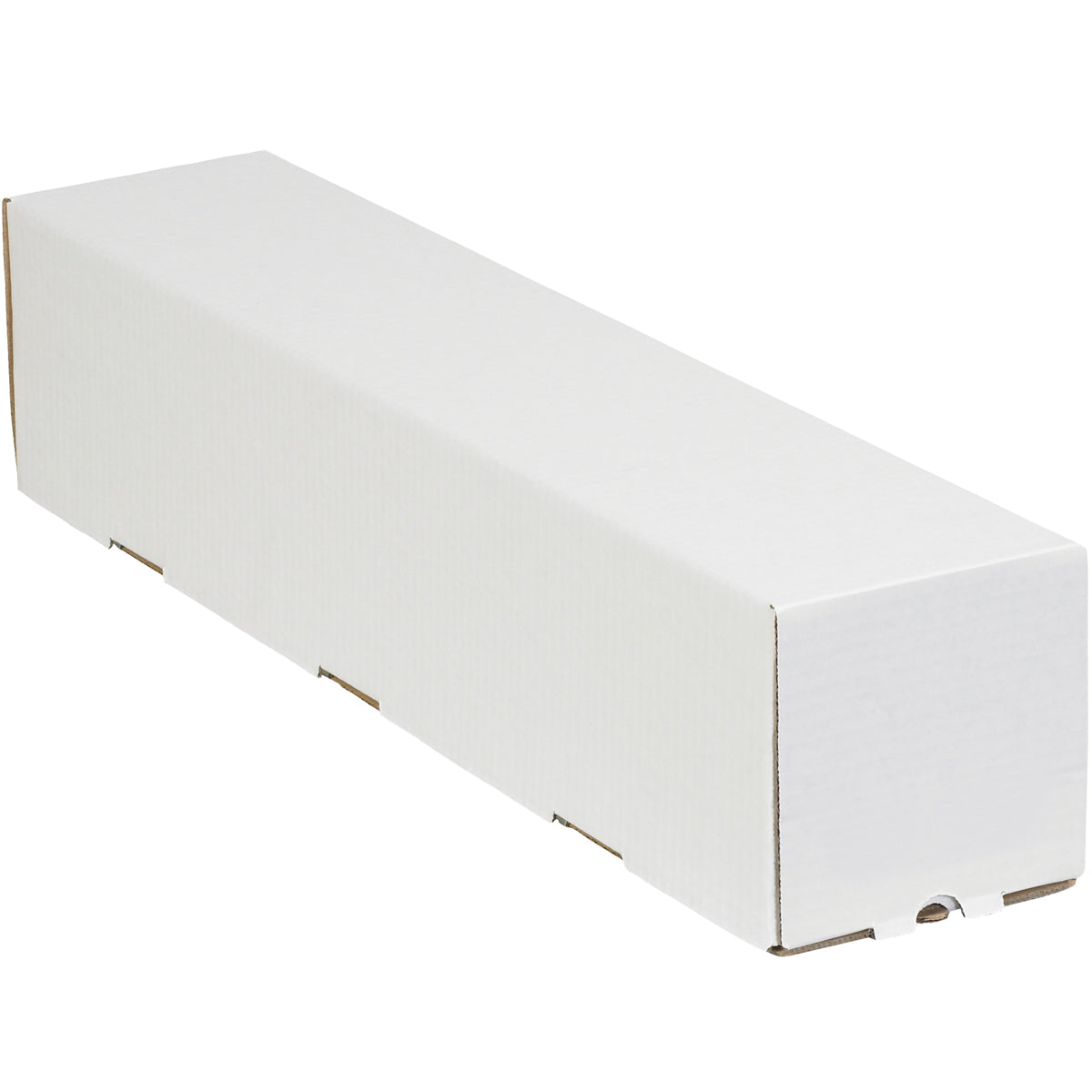 5 x 5 x 25 Square White Corrugated Mailing Tube 25/Bundle