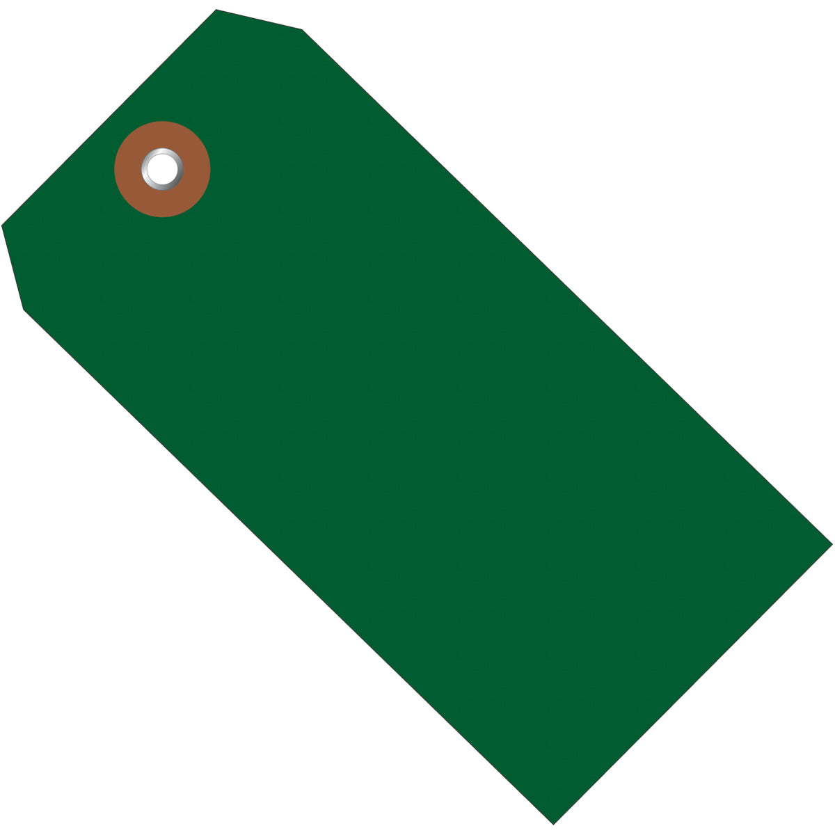 6 1/4 x 3 1/8 Green Plastic Shipping Tags 100/Case