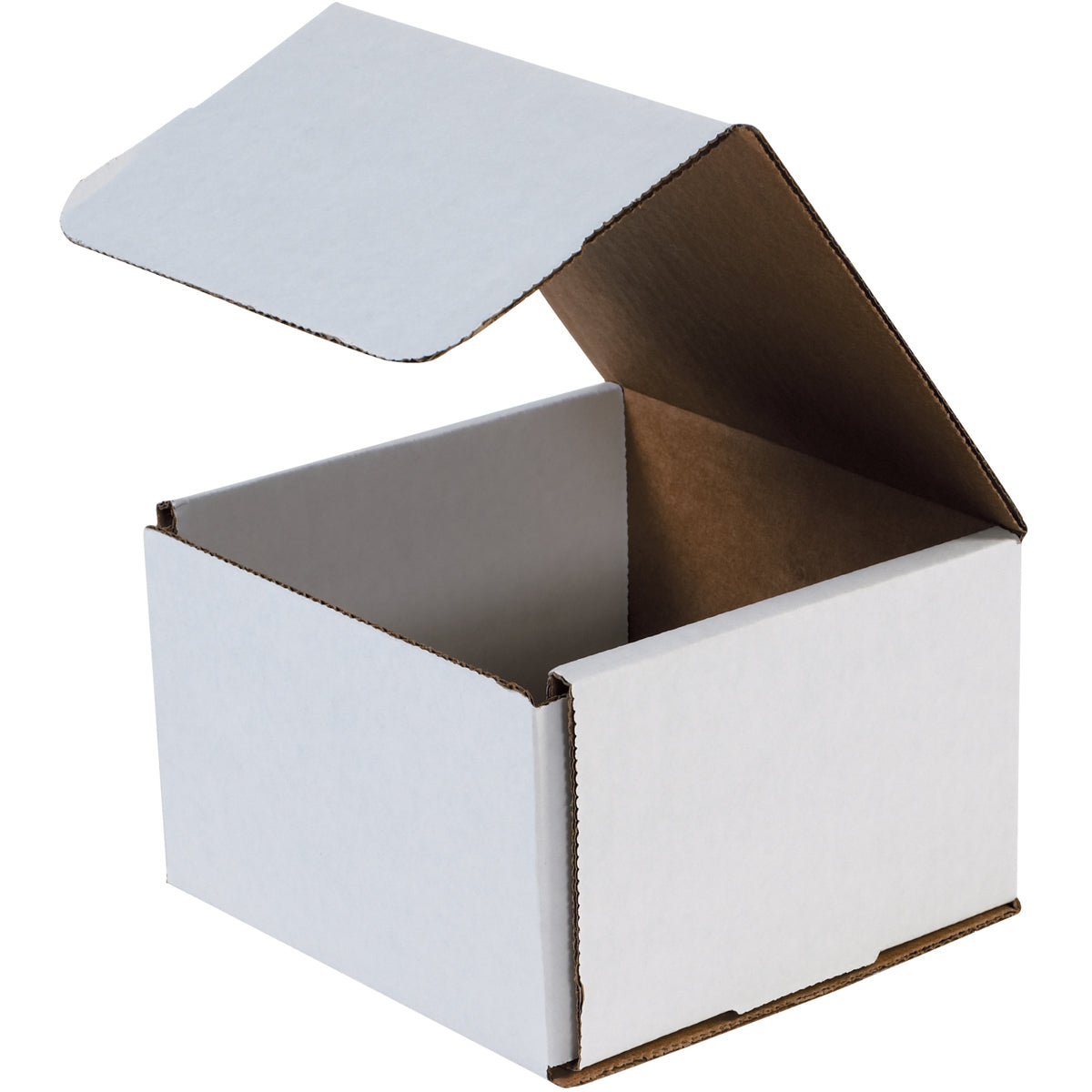6 x 6 x 4 White Corrugated Mailers 50/Bundle