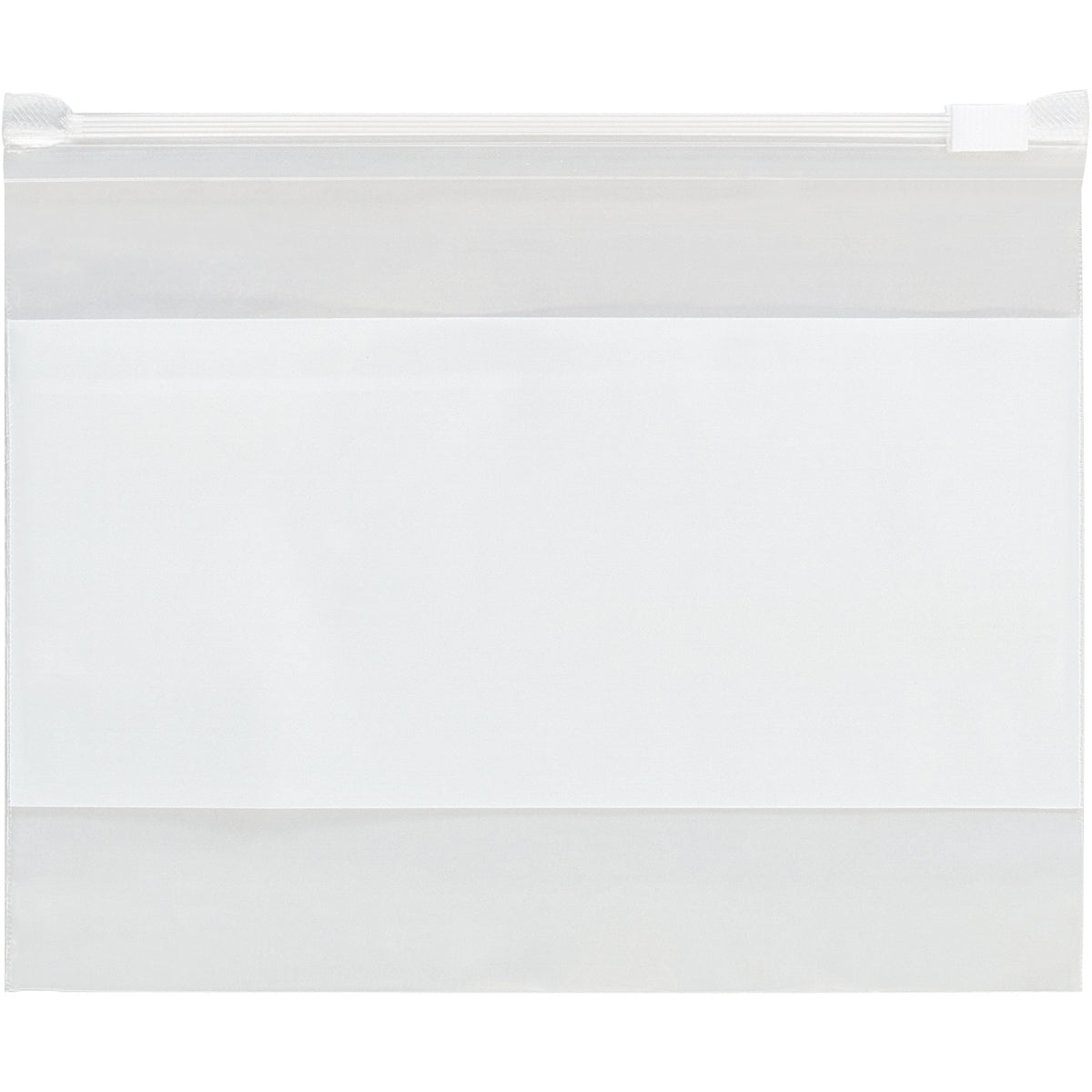 9 x 12 (3 mil) Slider Grip Reclosable Poly Bags w/ White Block 100/Case