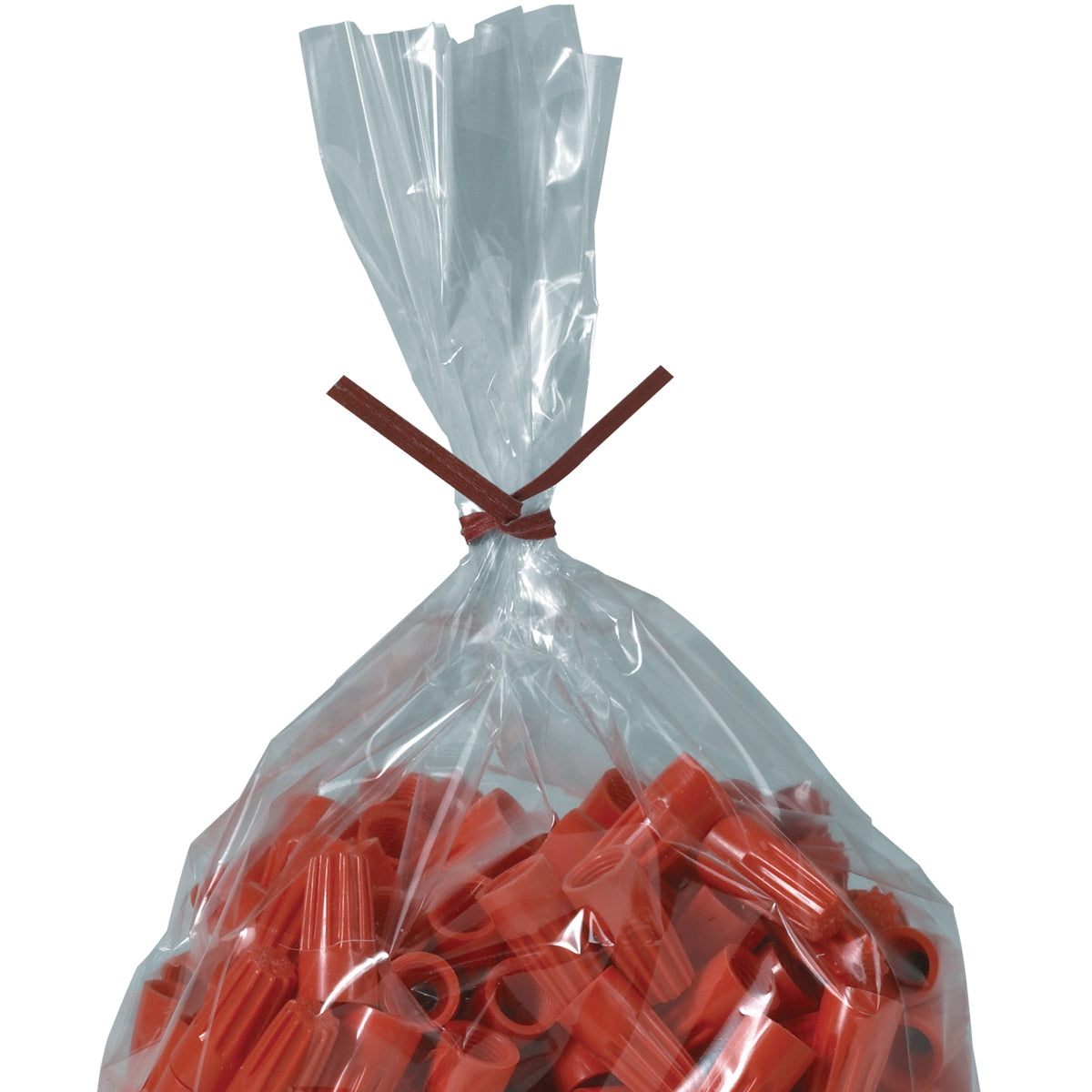 9 x 5/32 Red Paper Twist Ties 2000/Case