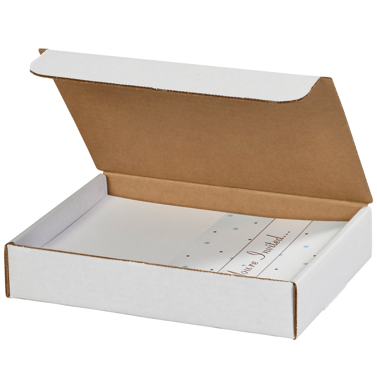 9 x 8 x 2 White Literature Mailers  50/Bundle