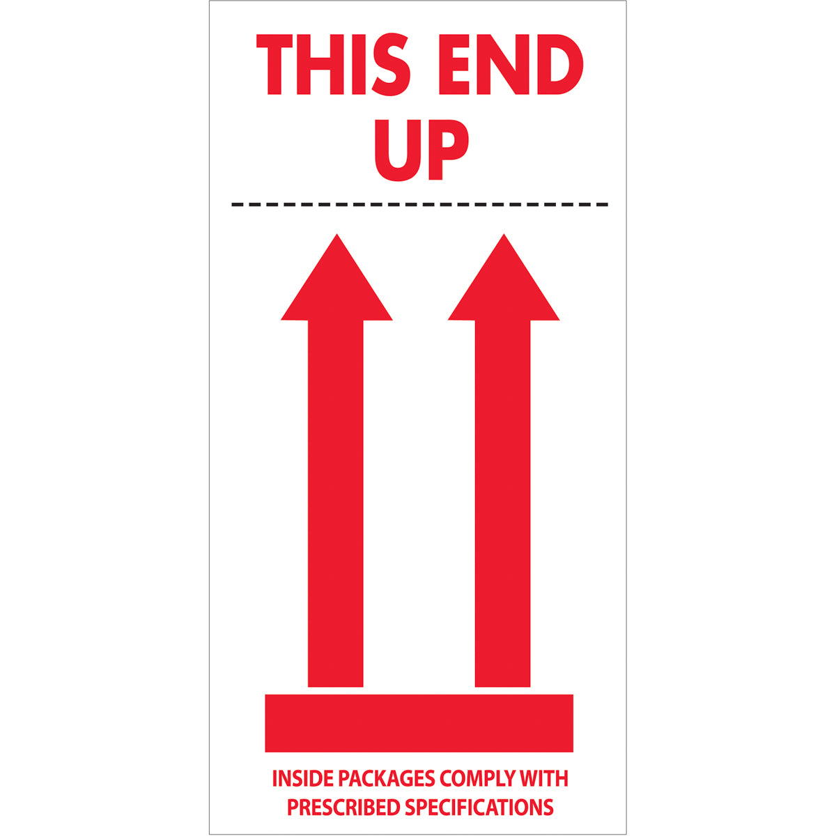 This End Up Pictorial Labels (4 x 8) 500/Roll