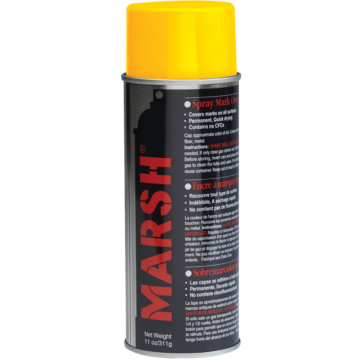 Yellow Spray Stencil Ink 12/Case