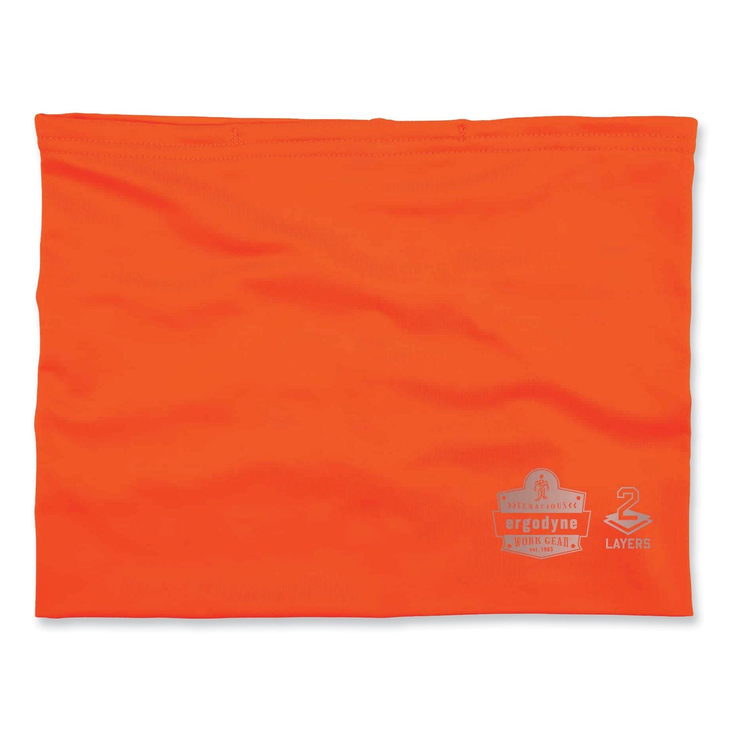 Chill-Its 6489 2-Layer Cooling Performance Knit Multi-Band, Polyester/Spandex, Large/X-Large, Hi-Vis Orange