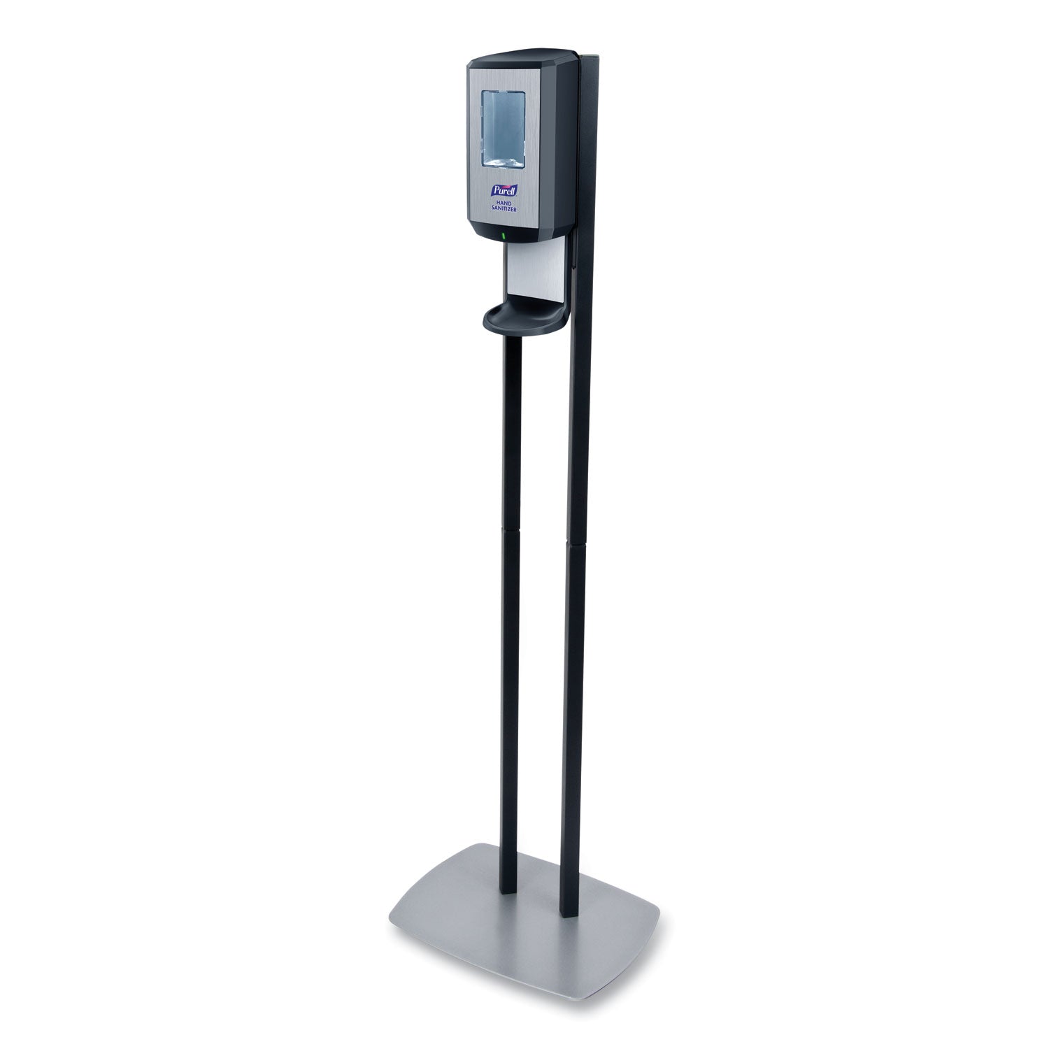 CS8 Hand Sanitizer Floor Stand with Dispenser, 1,200 mL, 13.5 x 5 x 28.5, Graphite