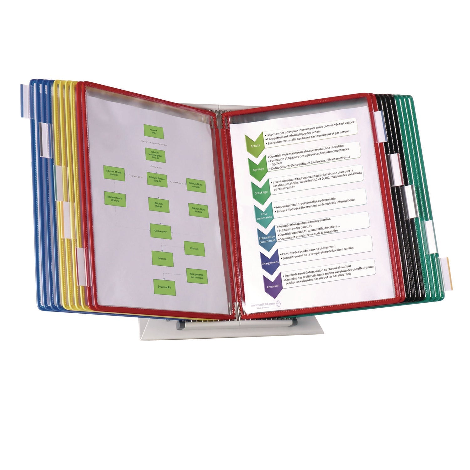 Desktop Reference Starter Set with Display Pockets, 20 Pockets