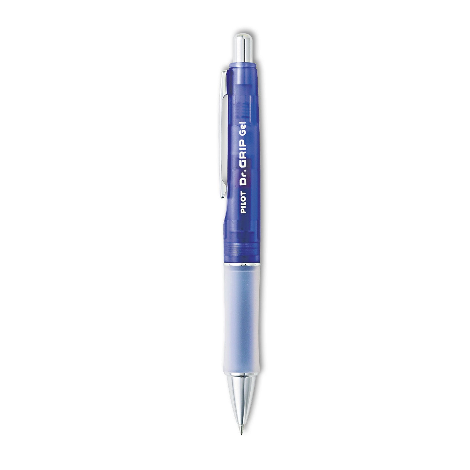 Dr. Grip Gel Pen, Retractable, Fine 0.7 mm, Black Ink, Translucent Purple Barrel