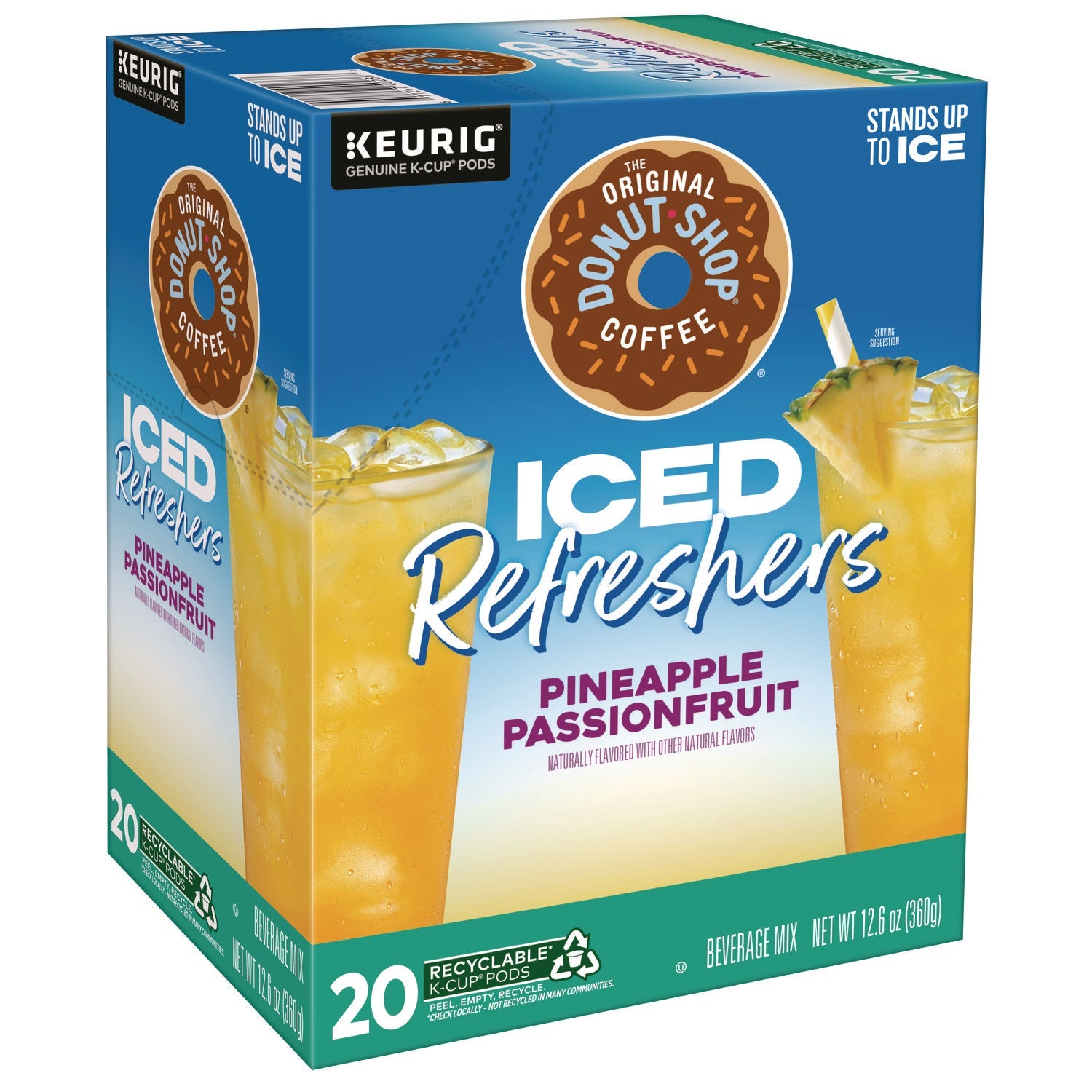 ICED Refreshers K-Cup Pods, Passion Fruit, 20/Box